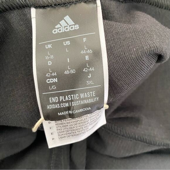 Adidas Black Rib Black Bodysuit NWTS size Large - Picture 10 of 11